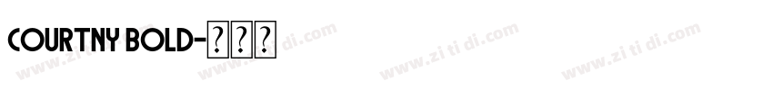 Courtny Bold字体转换